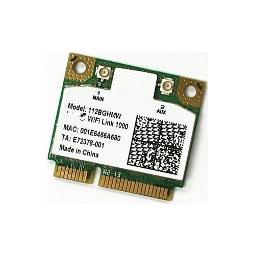 SSEA Wholesale new for Intel Wireless-N 1000 112BNHMW half Mini PCI-E 802.11b/g/n Wireless card