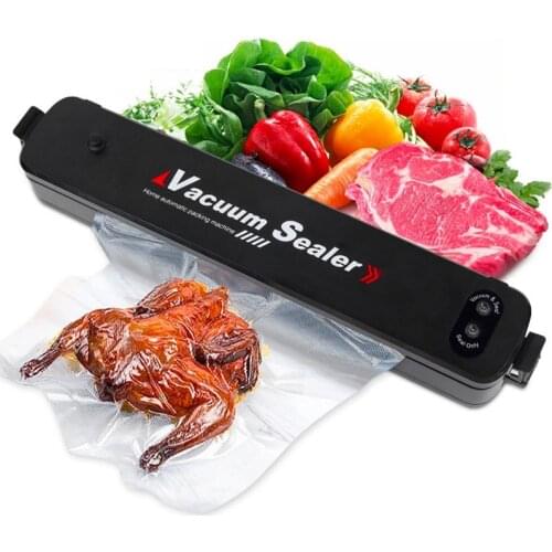 EU/US/UK/AU Plug Food Vacuum Sealer for Food Preservation Auto Kitchen Food Packing Machine with 10PCS Bags Wet Dry Food Saver