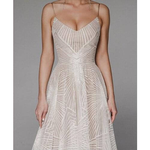 Wepbel Sleeveless Maxi Dress Big Swing Sexy Strap Dress Women High Waist Backless Embroidered Evening Party Sexy Dress Gown