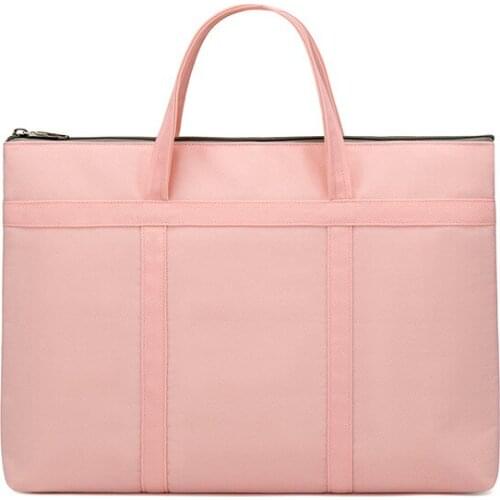 A4 Document Bags Book Handbag 13 inch Laptop Briefcase 13.3 14.1" Waterproof Neutral Office Commuter Bag for Women