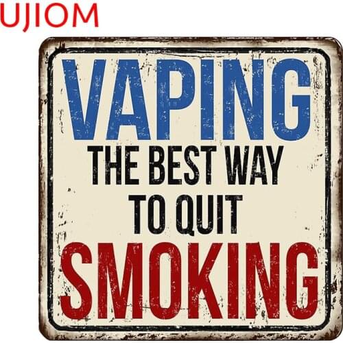 UJIOM Warning Sticker Vape Wallsticker Home Decoration Wallpaper Kids Bedroom Wall Decor PVC Wallposter Vinyl Wall Art Decal
