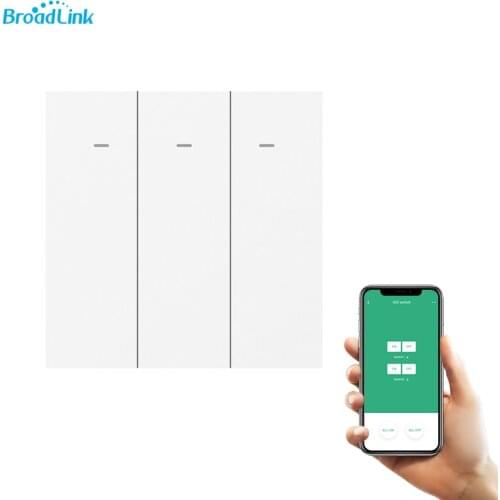 Interruptor Inteligente BroadLink LED 1/2/3 Gang LC1 WIFI Remote Touch Wall Switch Light Support Alexa and Google Home Need S3