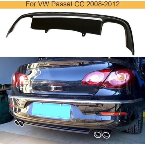 PU Auto Car Rear Bumper Diffuser Lip Spoiler for VW PASSAT CC 2008-2012 Rear Diffuser Lip Spoiler