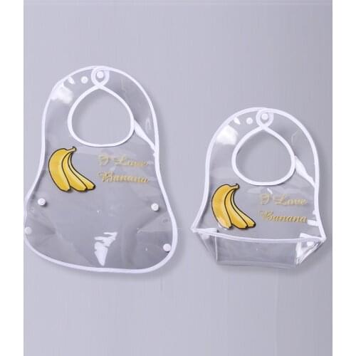 Adjustable Baby Bibs EVA Waterproof Lunch Feeding Bibs Foldable Baby Cartoon Feeding Cloth Children Baby Apron Babador Bandana