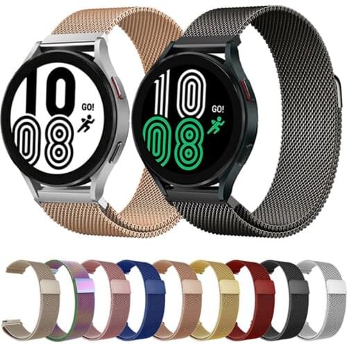 Strap For Samsung Galaxy watch 3 45mm 41mm/Active 2 46mm 42mm amazfit bit/GTS Magnetic loop band bracelet Huawei GT/2/2e strap