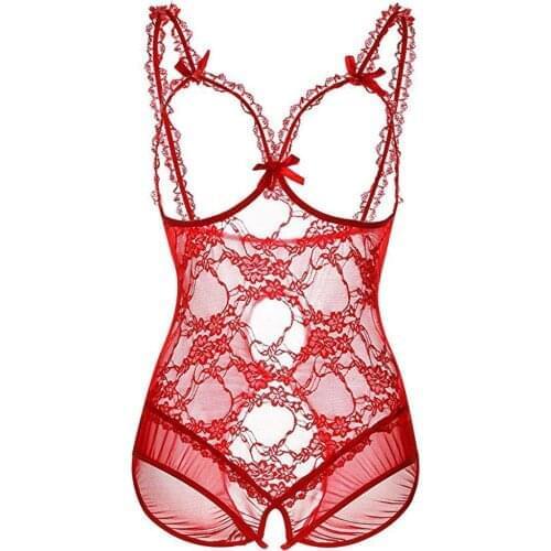 S-4XL Bodysuit Womens Crotchless Lace Sexy Underwear Porno Sexy Lingerie Body Hollow Lenceria Sensual Woman Hot Erotic Costumes