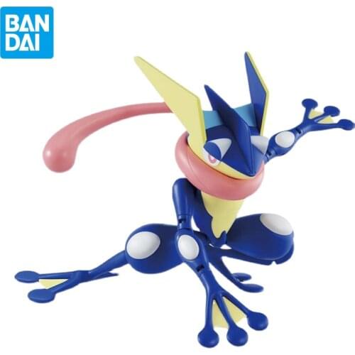 Bandai Pokemon Assembly Figure Model Greninja Anime Characters Japanese Animation Collectible Action Doll Childrens Toy Gift