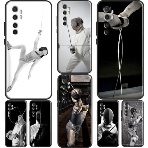 Fencing Sport For Xiaomi Mi 10T Pro Mi Note 10 Lite Mi 11 Ultra Phone Case For POCO F3 F2 F1 M3 X3 Pro