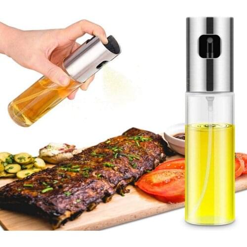 Kitchen Baking BBQ Olive Oil Spray Bottle Vinegar Bottle Oil Dispenser Cooking Tool Salad Grill Cooking Glass Oil Sprayer