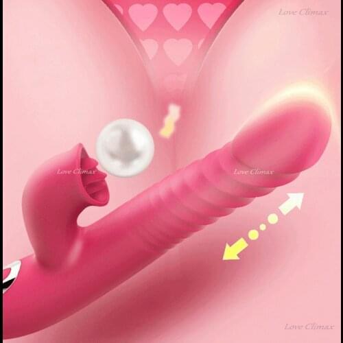 Telescopic Rod Multi-frequency Vibrator Heating AV Rod Sex Toys for Female Masturbation Massage Swinging Dildo Adult Products