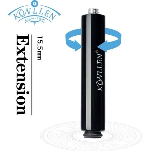 KONLLEN Cues Extension Pool Cue Extension 15.5cm Length Carom Cue Stick Extension With Bumper Durable Kit Billiards Accessories