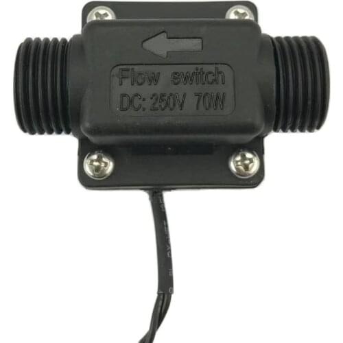 USB-FS21TP Baffle Type Inline Flow Switch PA66 Nylon BSPP G1/2" Switch Sensorswitch 2-30L/Min 250V DC 70W 2 wire iSentrol