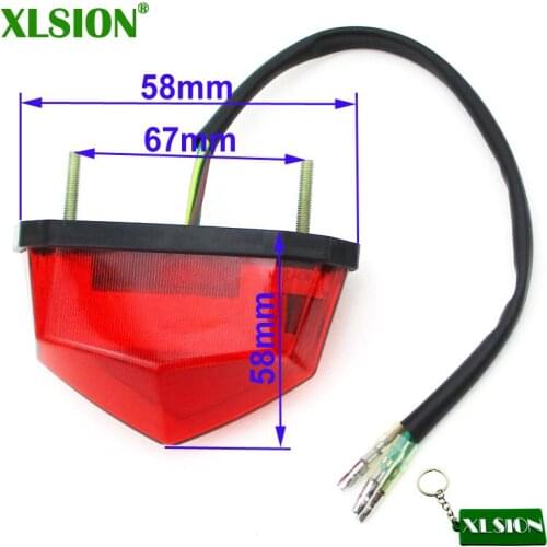 XLSION 12V LED Tail Rear Brake Light For 50cc 70cc 90cc 110cc Sunl Taotao Roketa Kazuma ATV Quad Chinese 4 Wheeler