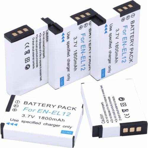 5Pcs Probty EN-EL12 ENEL12 EN EL12 Battery for Nikon Coolpix P300 P310 P330 S31 S70 S610 S620 S630 S640 S800c S1000pj S6000