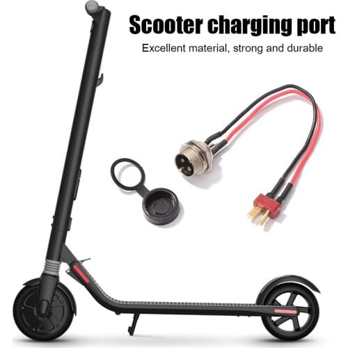 Durable Electric Scooter Parts Power Charger T-head Charging Port Plug for KUGOO M4 PRO Accessories