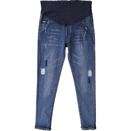 YourSeason Winter 2021 Warm Velvet Jeans For Pregnancy Women Belly Pregnant Trousers For Pregnant Women Plus Size Denim Pants