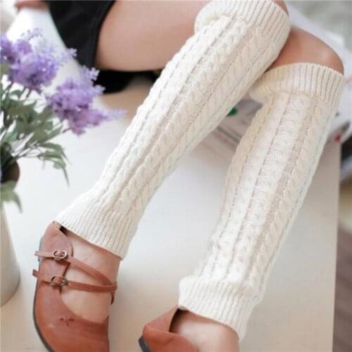 1 Pair Winter Leg Warmer Knitted Thick Short Leg Warmers Fashion Boot Cuffs Thermal Ladies Foot Warmer Boots Socks