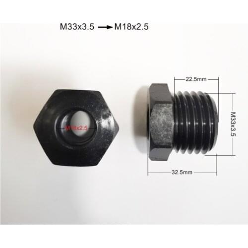 1pc Lathe Spindle Adapter 1 8TPI / M33 x 3.5 to M18 x 2.5 Thread Chuck Insert Adapter Wood Turning Tool Accessories