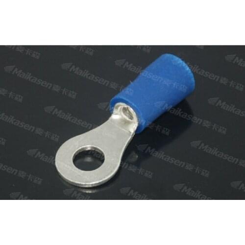 1000pcs RV2-4 #8 TO-JTK copper material ring shaped insulated terminal