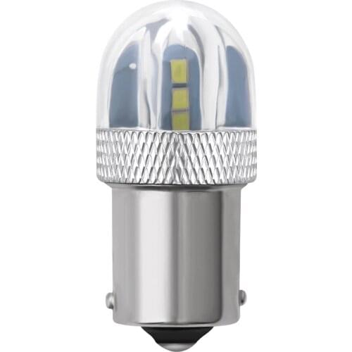 10pcs Car styling T20 7440 7443 LED W21W 1156 S25 6SMD 3030 led 1157 White Red Yellow Car Brake Lamp Turn Signal indicator Light