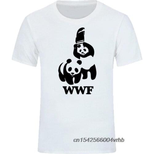 2021 Wewanld Wwf Wrestling Panda Comedy Short Sleeve Cool Camiseta T Shirt Men Graphic Casual Funny T-Shirt