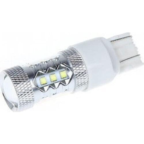 Free Shipping 2 pcs Led Canbus 80W T20 7440 7443 LED Backup Light 12V 24V car auto van truck Reversing light bulb car lighting