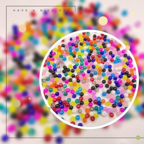 6mmdiy hand beaded material ABS acrylic pearl loose beads to make bracelet necklace earring accessories