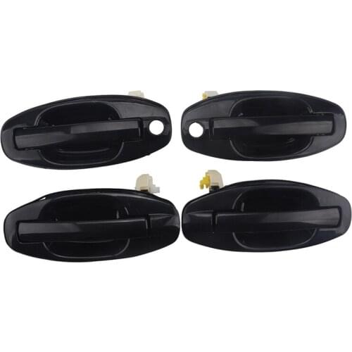 4PCS Black Exterior Outside Door Handle for Hyundai Santa Fe 2001-2006 82656026000 8266026000