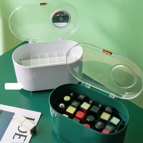 Lipstick Storage Makeup Organizer Drawer Storage Box Desktop Beauty Cosmetic Organizer Waterproof Dust Proof Bathroom