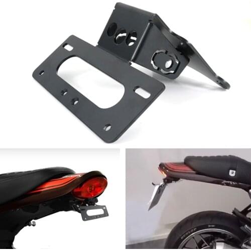 Fit For Kawasaki Z900RS 2018 2019 2020 Rear Tail Tidy Fender Eliminator Kit License Plate Holder Bracket Black Z900RS 2018-2020