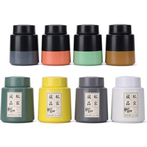 Xin Jia Yi Packaging Small Tea Box Solid Color Chinese Style Kitchen Canisters Portable Tinplate Customized Wholesale Tin Box