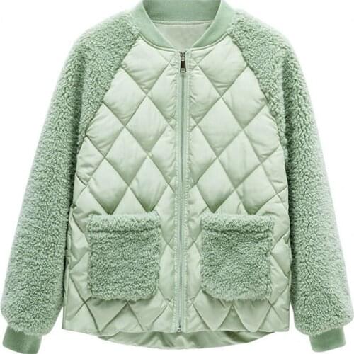 Winter Jackets Women 2021 Casual Solid Thick Warm Jacket Coats Stand Collar Pockets Female Down Outwear Chaquetas Parkas Mujer