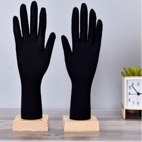 28*10CM male PVC magne Sketch hand mannequin Manicure props jewelry Glove Model for Sports Racing body Halloween 1Pair C811