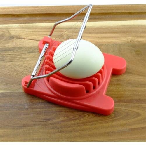 3 Colors Cut Kitchen Egg Slicer New Sectioner Cutter Mold Flower Edges High Quality Multifunction Kitchen Accessories Egg Shaper
