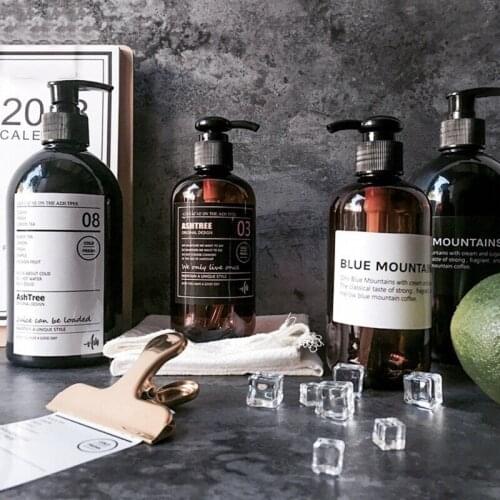 Shampoo Press Bottle Liquid Shower Gel Refillable Portable Soap Dispensers Simple Bathroom Storage Bottles