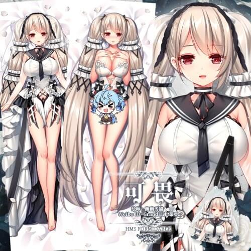 Anime Game Azur Lane Formidable Dakimakura Hugging Body Pillow Case Otaku Male Long Pillow Cushion Cover Xmas Gifts SM