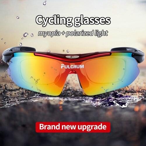 The New 5 Ienses Outdoor Sports Cycling Glasses Mountain Road Bike Polarized Glasses Men And Women Sunglasses Cycling Equipment