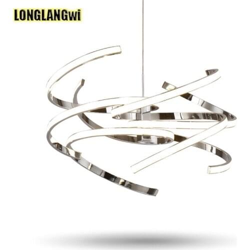 Postmodern Originality dining light LED Chandelier lights home lighting white/silver bar Simple Chandeliers lamp