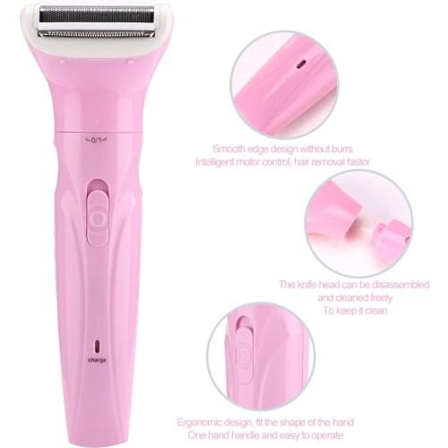 Profession No Pain Disassembly Cleaning ABS Whole Body Women Shaver Portable Electric Hair Remover Trimmer Hair Removal Tools