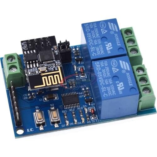 DC 5V ESP8266 ESP-01 2 Channel WiFi Relay Module 2-Channel Relay Module For IOT Smart Home Phone APP Controller
