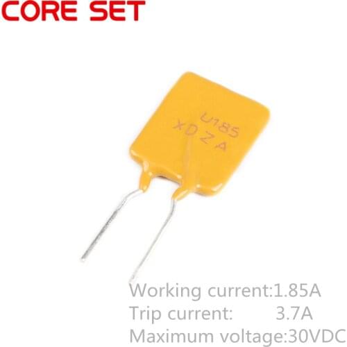 10PCS 30V 1.85A 1850MA PPTC Resettable Fuse RUEF185 UF185 Pitch 5mm