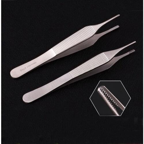 Heavenly Creations brand ear cartilage tissue forceps straight nose tweezers uneven teeth toothed forceps cosmetic plastic surge