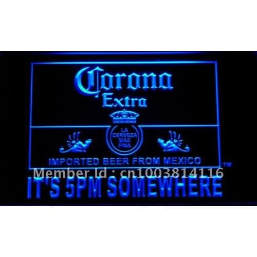 419 Its 5 pm Somewhere Corona Beer LED Neon Light Signs with On/Off Switch 20+ Colors 5 Sizes to choose