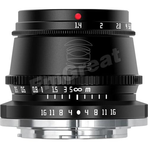 TTArtisan 35mm F1.4 APS-C Manual Focus Lens for Sony E Mount / Fujifilm M4/3 Mount Cameras A9 A7III A6600 A6400 X-T4 X-T3 X-T30