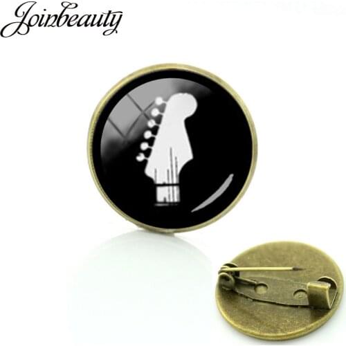 JOINBEAUTY Vintage Musical Instrument Brooches Jewelry Guitar Accordion Phonograph Violin Tromba Drum Musician Badge Pin T696