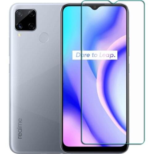 Tempered Glass For OPPO Realme C15 6.5" RealmeC15 RMX2195 RMX2180 Qualcomm Protective Film Screen Protector Phone Cover