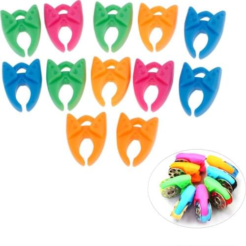 12pc Silicone Bobbin Clip Thread Roller Coil Fixed Wrapped Clamp Fixed Sewing Machine Bobbin Thread Tool Sewing Tool Accessories