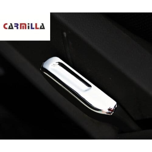 2Pcs ABS Chrome Seat Adjustment Wrench Decorative Cover Trim Sticker Fit For Ford Focus 2 MK2 2005 - 2011 Car Styling Interior