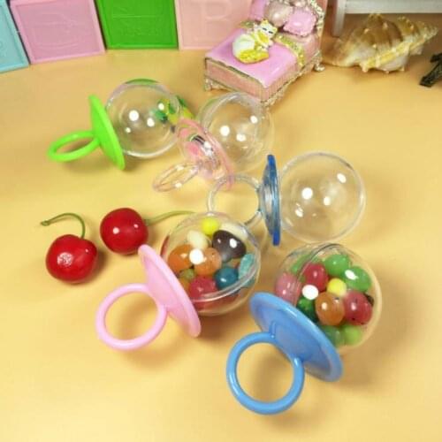 5 Pcs/set Cute Candy Box Baby Shower Baptism Nipple Gift Box Wedding Dragees Chocolate Packaging Box Party Deco Supplies