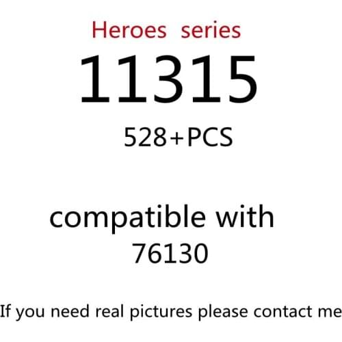 528PCS 11315 Building Block Toy Creative Series 76130 Assembled Building Block Childrens Toy Gifts